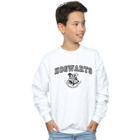Harry Potter Boy's Hogwarts Crest Sweatshirt in White | Size: 3-4 Years