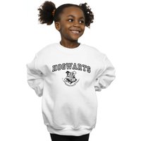 Harry Potter Girl's Hogwarts Crest Sweatshirt in White | Size: 7-8 Years
