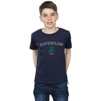Harry Potter Boy's Ravenclaw Crest T-Shirt in Navy | Size: 12-13 Years