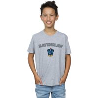 Harry Potter Boy's Ravenclaw Crest T-Shirt in Grey | Size: 12-13 Years