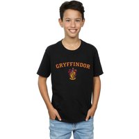Harry Potter Boy's Gryffindor Crest T-Shirt in Black | Size: 9 Years