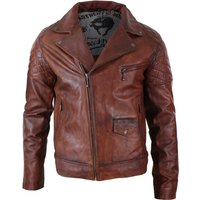 Vintage Leather Biker Jacket Light