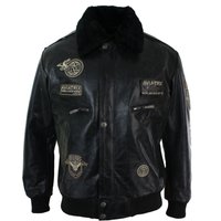 Leather Jacket Bomber Aviator