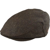 Flat Cap Wool Herringbone Tweed Vintage Classic 1920s Peaky Blinders