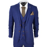 Alex Brown Check Wedding 3 Piece Suit 40R