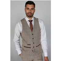 Holland Tweed Check Waistcoat 42R