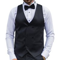 Satin Double Breasted Waistcoat 48R