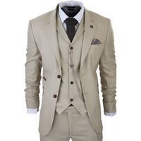 AK Collection Herringbone Tweed 3 Piece Suit 38R