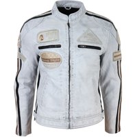 Zipped Biker Leather Jacket