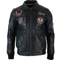 Leather Bomber Air Force Jacket