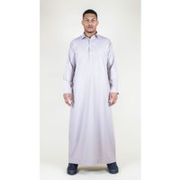 Thobez Men's Islamic Muslim Cotton Thobe Jubba in Cream | Size: 56R