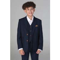 Paul Andrew Boy's Mayfair 3 Piece Wedding Suit in Navy | Size: 3 Years
