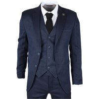 3 Piece Tailored Fit Wedding Suit 38R