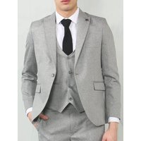 3 Piece Suit Tailored Fit Wedding Prom Formal Textured 42R