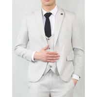 3 Piece Suit Tailored Fit Wedding Prom Formal Textured 46R
