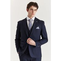 Regent 3 Piece Suit Prince Wales Check Tailored Fit Formal Dress 44R