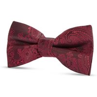 Paul Andrew Paisley Floral Satin Bow Tie in Red