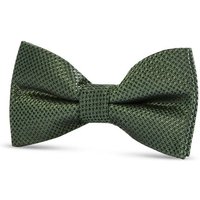 Paul Andrew Textured Satin Silk Bow Tie in Green