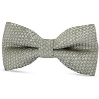 Paul Andrew Textured Satin Silk Bow Tie in Pale Green