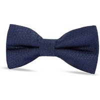 Paul Andrew Textured Satin Silk Bow Tie in Navy