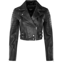 Real Leather Short Cropped Length Brando Style Biker Jacket