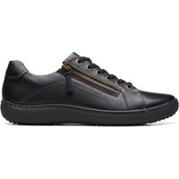 Clarks Women's Nalle Lace Black/Black Trainers in Black | Size: 8-Standard Fit