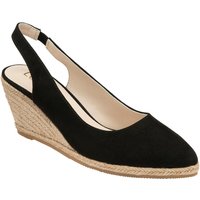 Lotus Women's Black 'Gigi' Microfibre Wedge Shoes | Size: 6