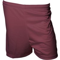 Precision Micro-Stripe Football Shorts in Maroon | Size: XS