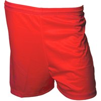 Precision Micro-Stripe Football Shorts in Red | Size: Medium