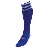 Precision Men's 3 Stripe Pro Football Socks in Navy | Size: 7-11