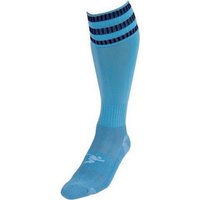 Precision Men's 3 Stripe Pro Football Socks in Blue | Size: 7-11