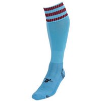 Precision Men's 3 Stripe Pro Football Socks in Duck Egg Blue | Size: 7-11