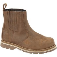 Safety Leather Dealer Boots Dark