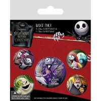 Nightmare Before Christmas Character Badge Set (Pack of 5)