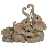 Something Different Animal Families Elephant Ornament in Grey