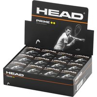 Head Prime Double Dot Squash Balls (Pack of 12) in Black