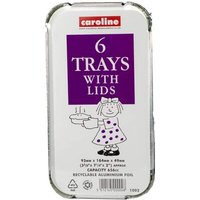 Caroline Food Container (Pack of 6) in Silver