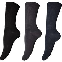 Universal Textiles Men's Extra-Wide Comfort Fit Big Foot Socks (3 Pairs) in True Black | Size: 11-14