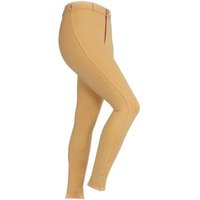 SaddleHugger Girl's Plain White Jodhpurs in Yellow | Size: 9-10 Years