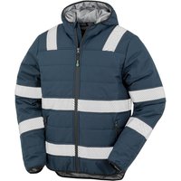 Result Men's Ripstop Safety Padded Jacket in Navy | Size: Small