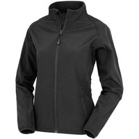 Result Women's Printable Soft Shell Jacket in Black | Size: Large