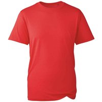 Plain Dark Grey T Shirt Red