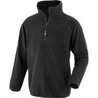 Result Micro Zip Neck Fleece in Black | Size: 6-8 Years