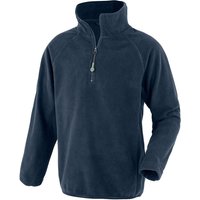 Result Micro Zip Neck Fleece in Navy | Size: 10-12 Years