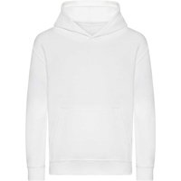 AWDis Plain Blue Hoodie in White | Size: 7-8 Years