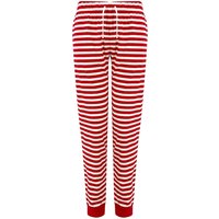 SF Women's Stripe Lounge Pants in Red | Size: 2XL