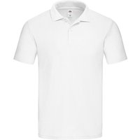 Fruit of the Loom Men's Original Pique Polo Shirt in White | Size: Medium