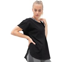 Tombo Women's Scoop Neck T-Shirt in Black | Size: 3XL