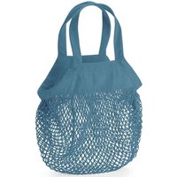 Westford Mill Mini Mesh Cotton Grocery Bag in Blue