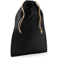 Westford Mill Jute Stuff Bag S in Jet Black | Size: Large